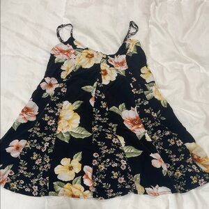 Forever 21 Black Floral Mini Dress